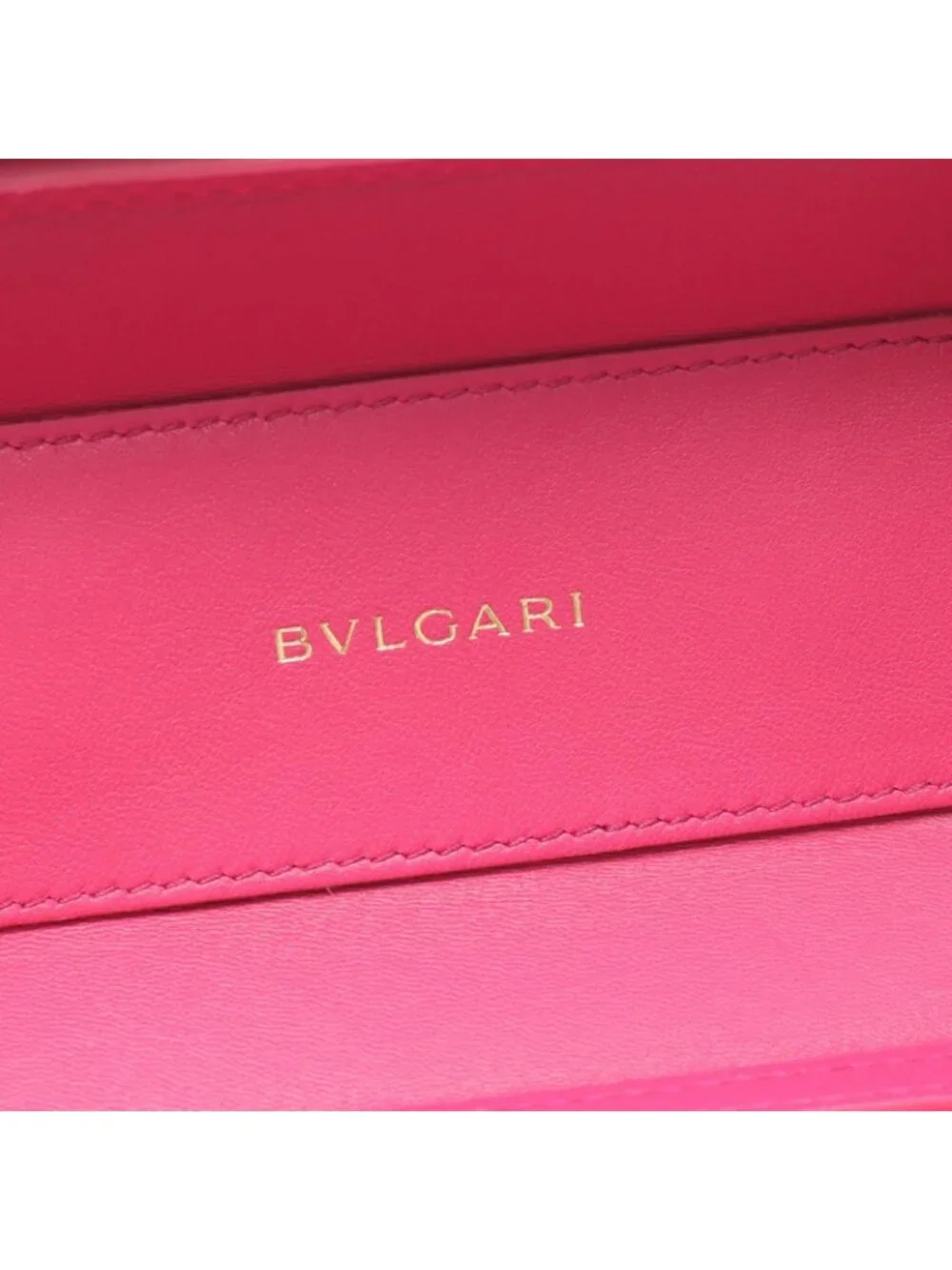Bvlgari Handbag Serpenti Forever 2-Way Red Leather Vanity